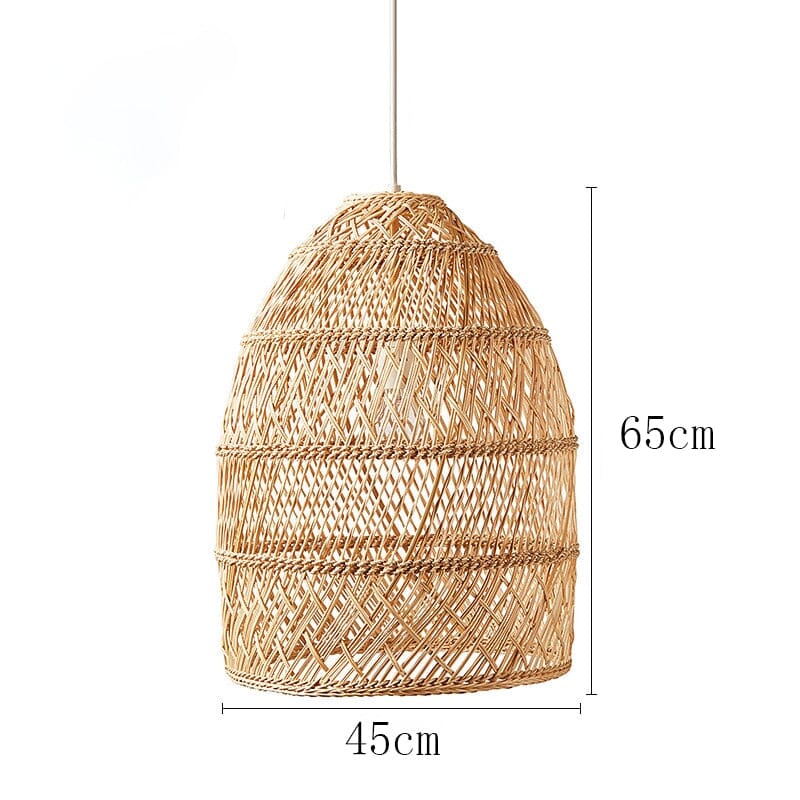 Liora Rattan Handcrafted Pendant Lights With Soft LED Glow