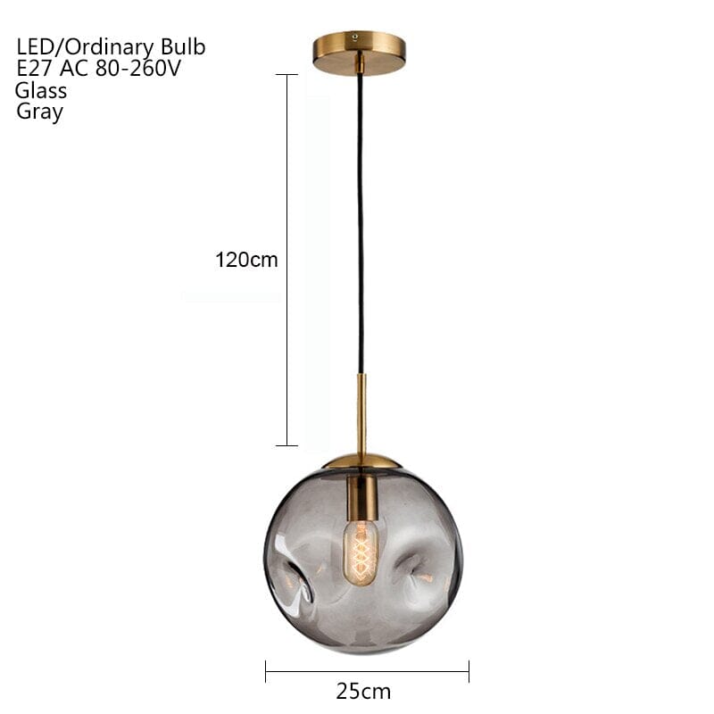 Lumira Glass Pendant Light With Elegant Multitone Finish
