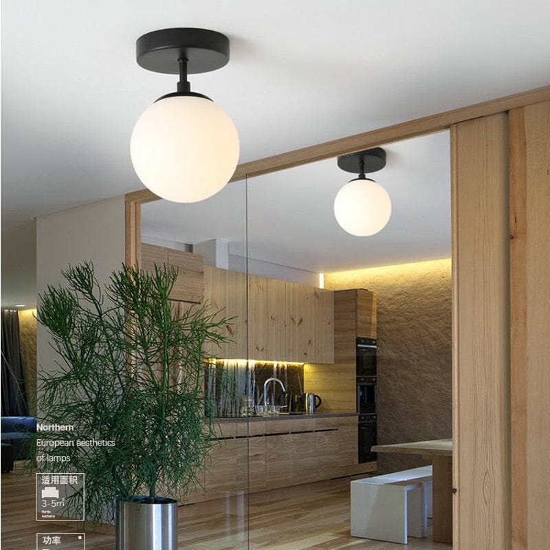 Aurelia Orb Ceiling Light With Warm Glow And Easy Install