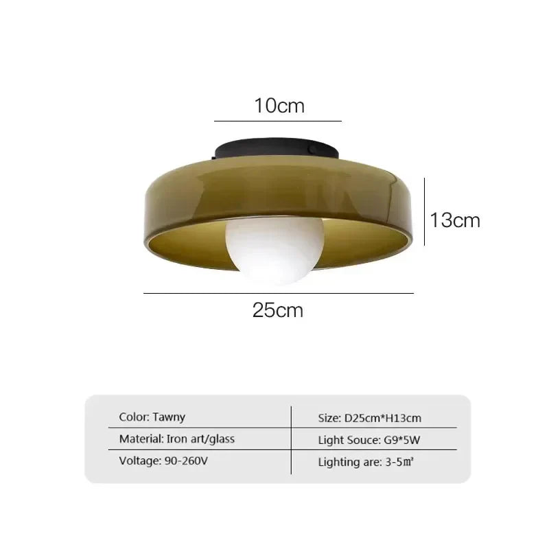 Aurelia Contemporary Nordic Glass Wall Lamps With Warm Glow