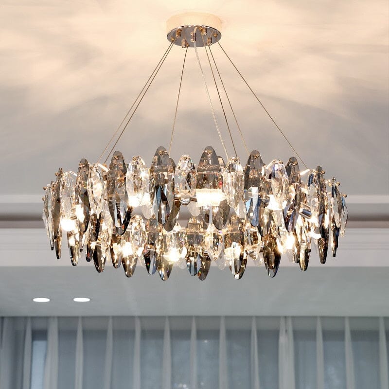 Lyra Nordic Crystal Leaf Chandelier Collection for Luxe Interiors