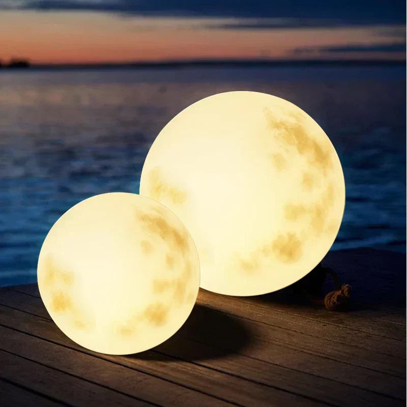 Lunara Nordic Outdoor Solar Moon Light Weatherproof Garden Glow