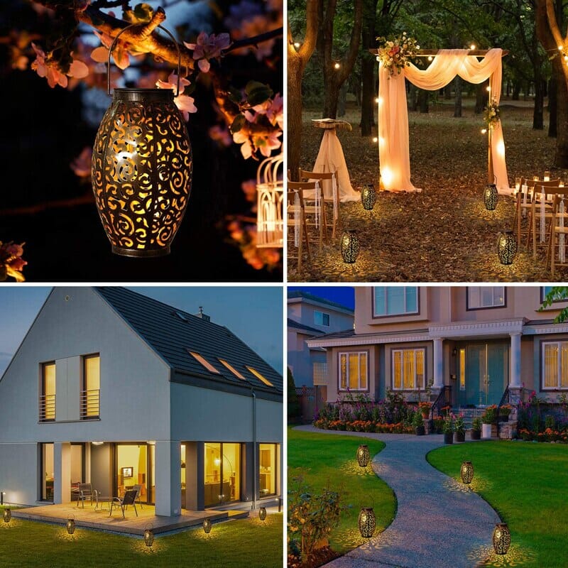 Aurora Solar Outdoor Lanterns for Pathways and Gardens