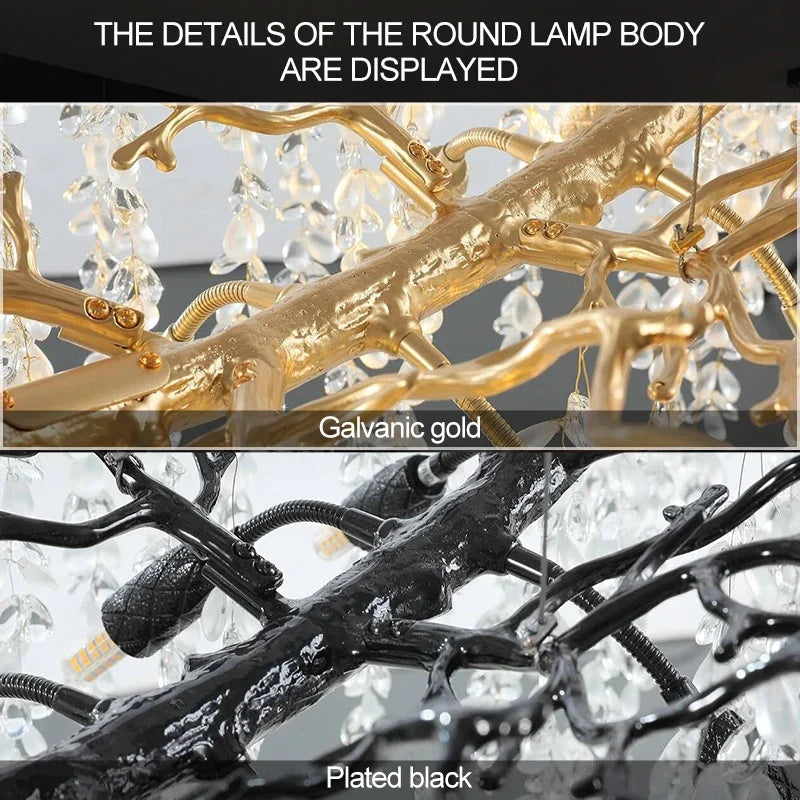 Branch Glass Chandelier by Kirrea