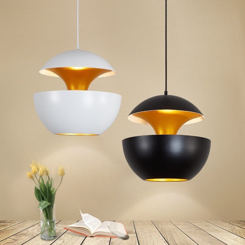Aurelia Apple Pendant Light With Aluminum Body And Iron Finish
