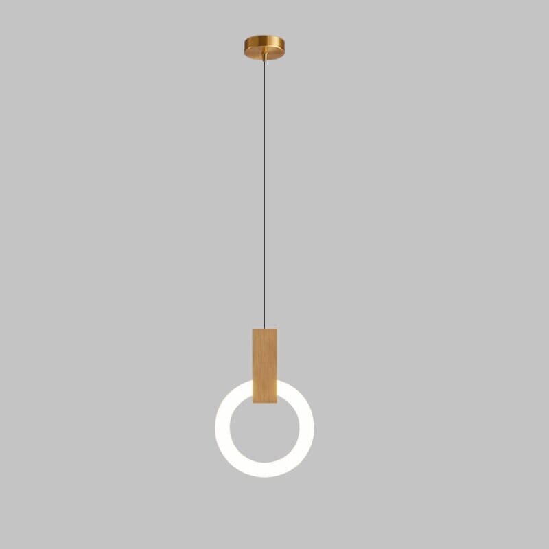 Aurora Halo Pendant Light Suspended Ring Ceiling Fixture