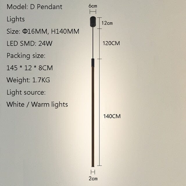 Lunara Premium Linear LED Pole Lights For Bedroom Ambience
