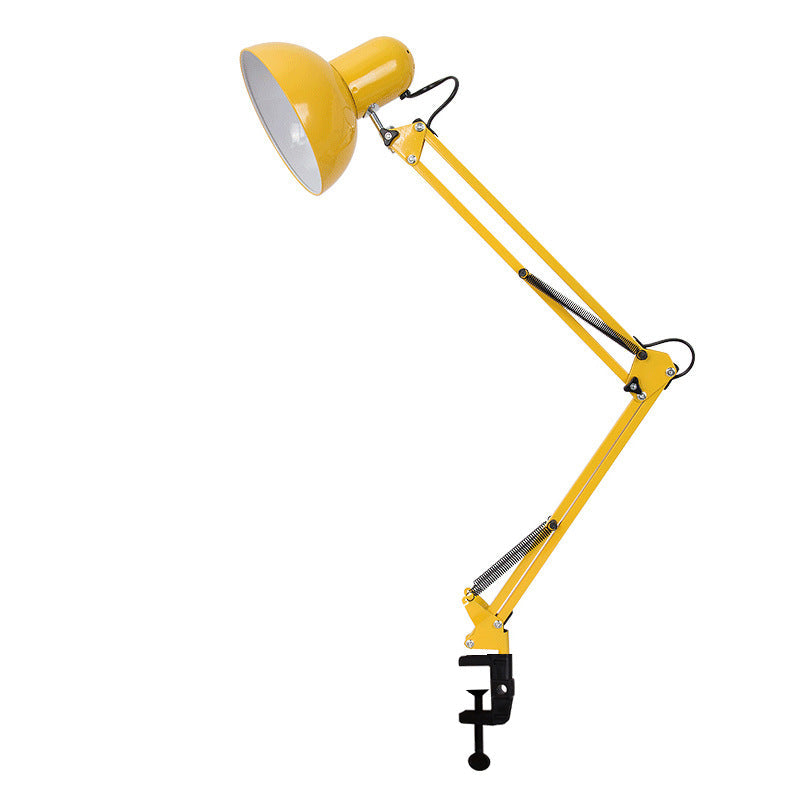 AstraClip einziehbare Clip-Tischlampe mit langem Arm aus Eisen und ABS für Schlafzimmer