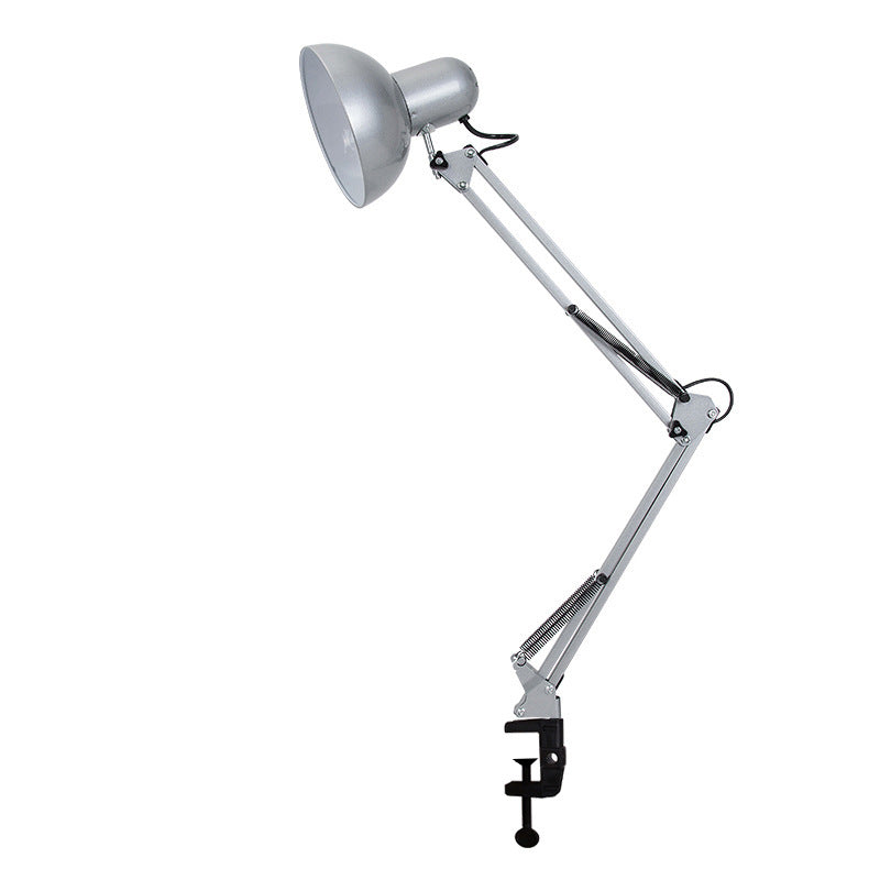 AstraClip einziehbare Clip-Tischlampe mit langem Arm aus Eisen und ABS für Schlafzimmer