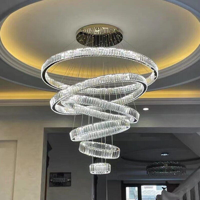 Aurelle Crystal Ring Chandelier