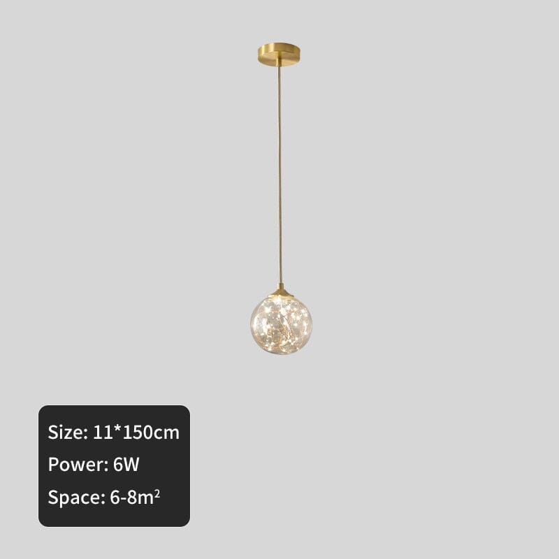 Caelix Glass Orbs LED Pendant Light With Nordic Minimalism And Warm Glow