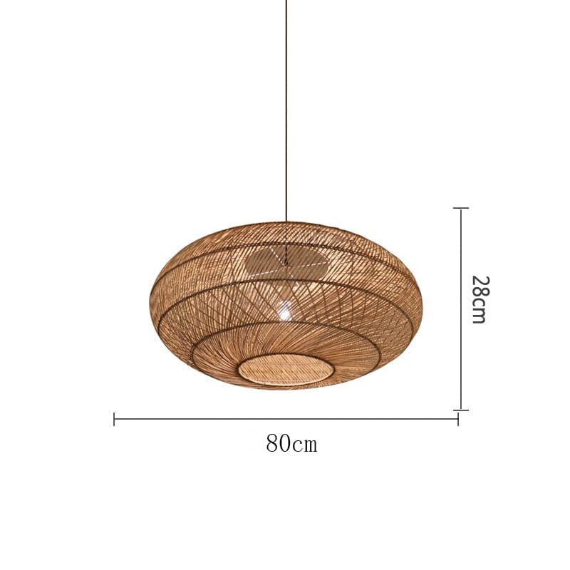 Liora Rattan Handcrafted Pendant Lights With Soft LED Glow