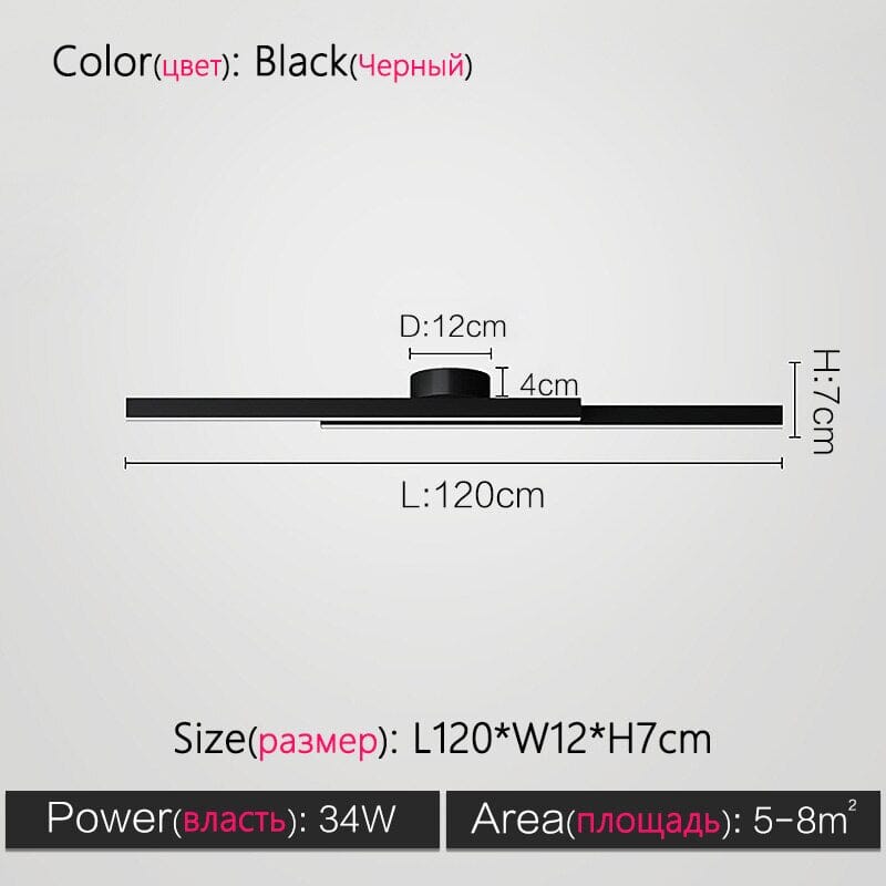 AureaLine LED Linear Chandelier For Dining Rooms And Hallways