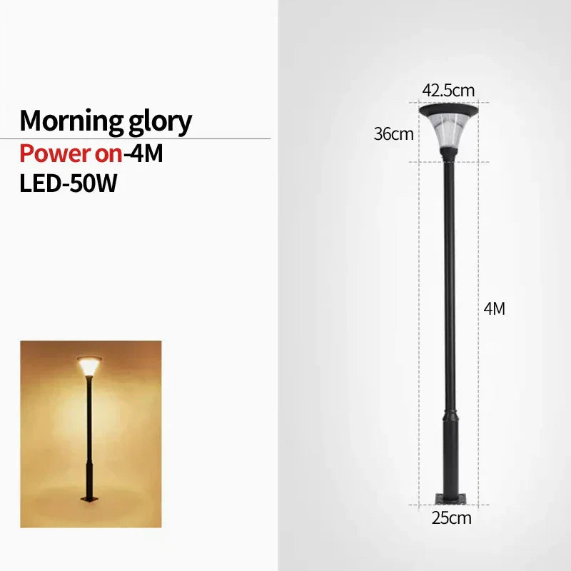 Luminor | Solar Outdoor Column Lights Aluminum IP65 Weatherproof