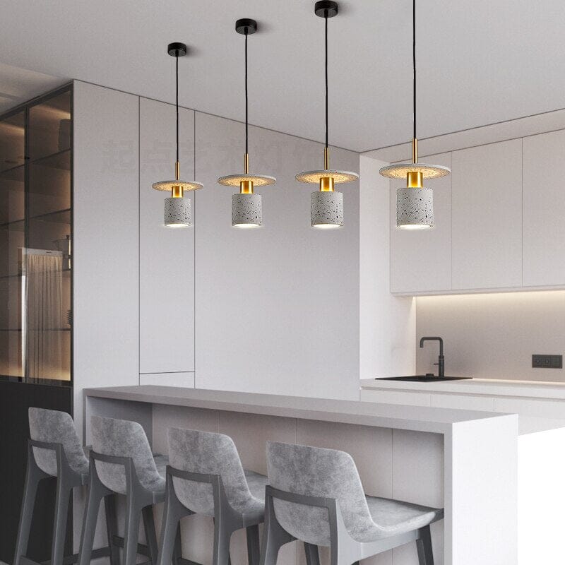Celestra Terrazzo Pendant Light With Iron Plating Finish