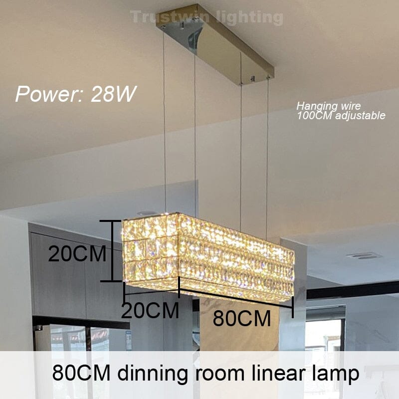 Aurelia Halo Gold Ring Crystal Chandelier Color Changing Glow