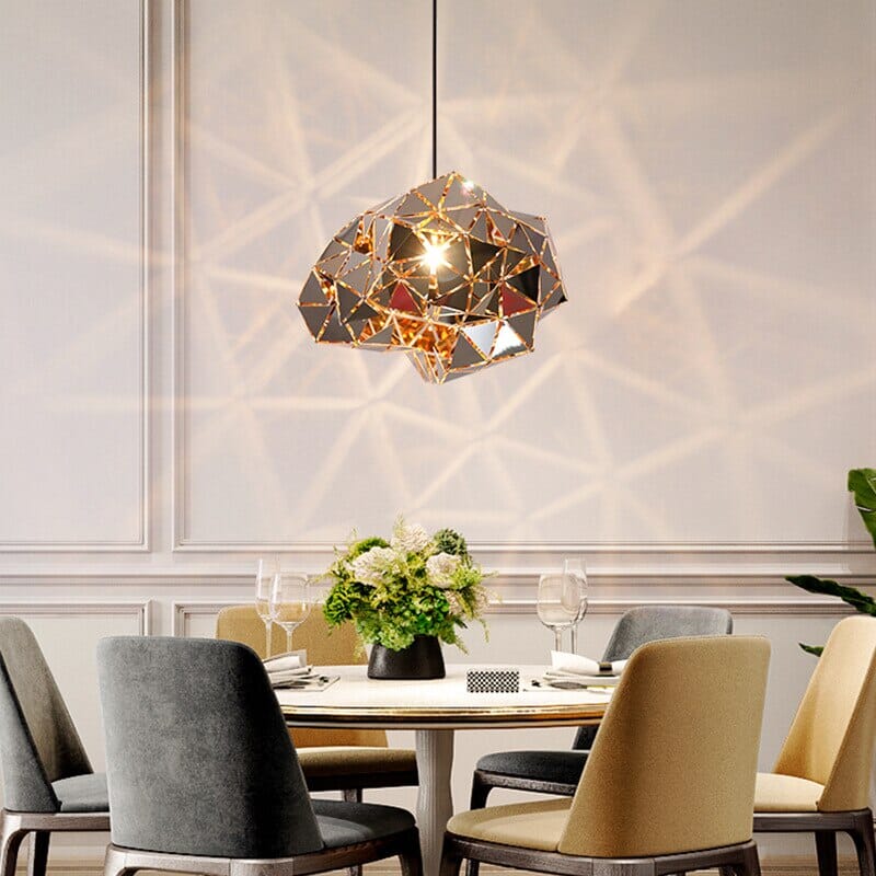 Cosmara Steel Pendant Lights With Meteorite Finish