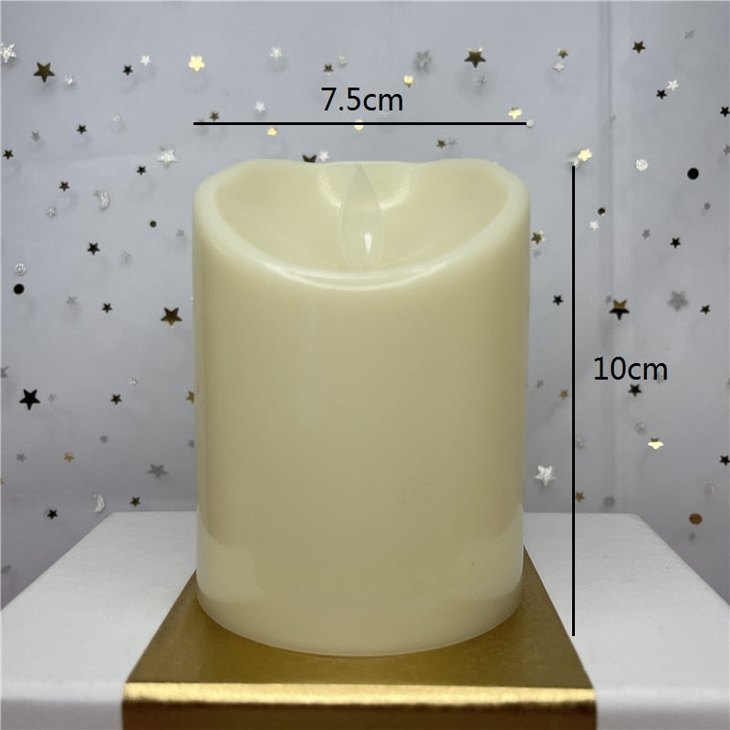 LumaGlow Battery LED Block Candles for Cozy Ambient Lighting