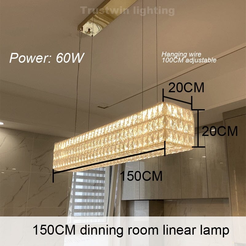 Aurelia Halo Gold Ring Crystal Chandelier Color Changing Glow