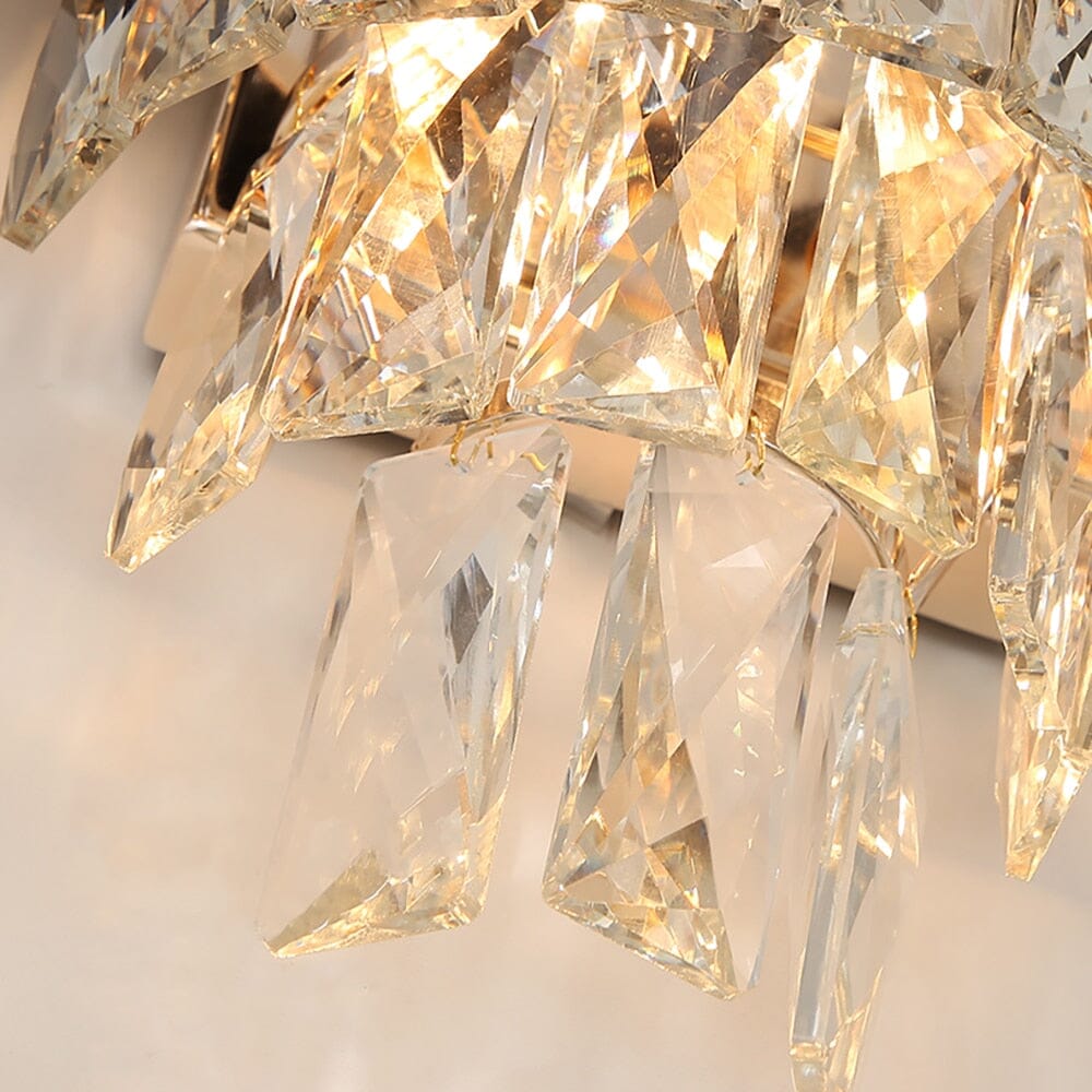 Astrae Wall Lamp with Crystal Accents and LED Glow