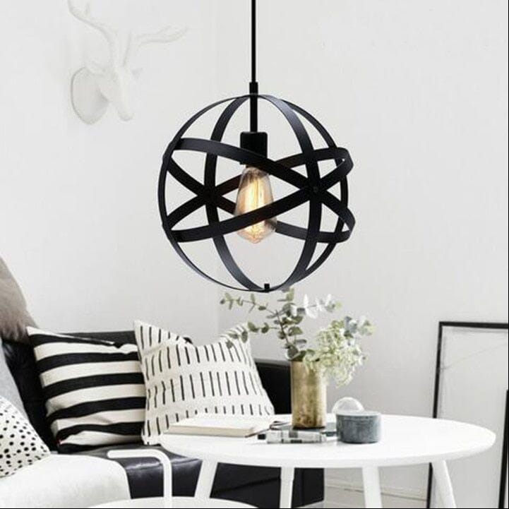 Aurea Iron Chandelier For Nordic Farmhouse Style With Industrial Design
