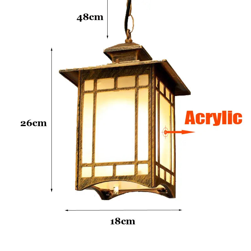 Frostline Nordic Inspired Industrial Outdoor LED Lamps for Patios