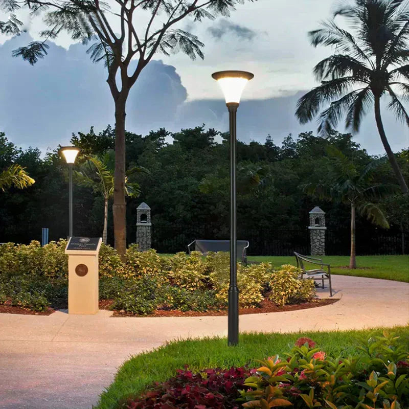 Luminor | Solar Outdoor Column Lights Aluminum IP65 Weatherproof