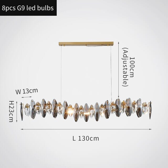 Lyra Nordic Crystal Leaf Chandelier Collection for Luxe Interiors