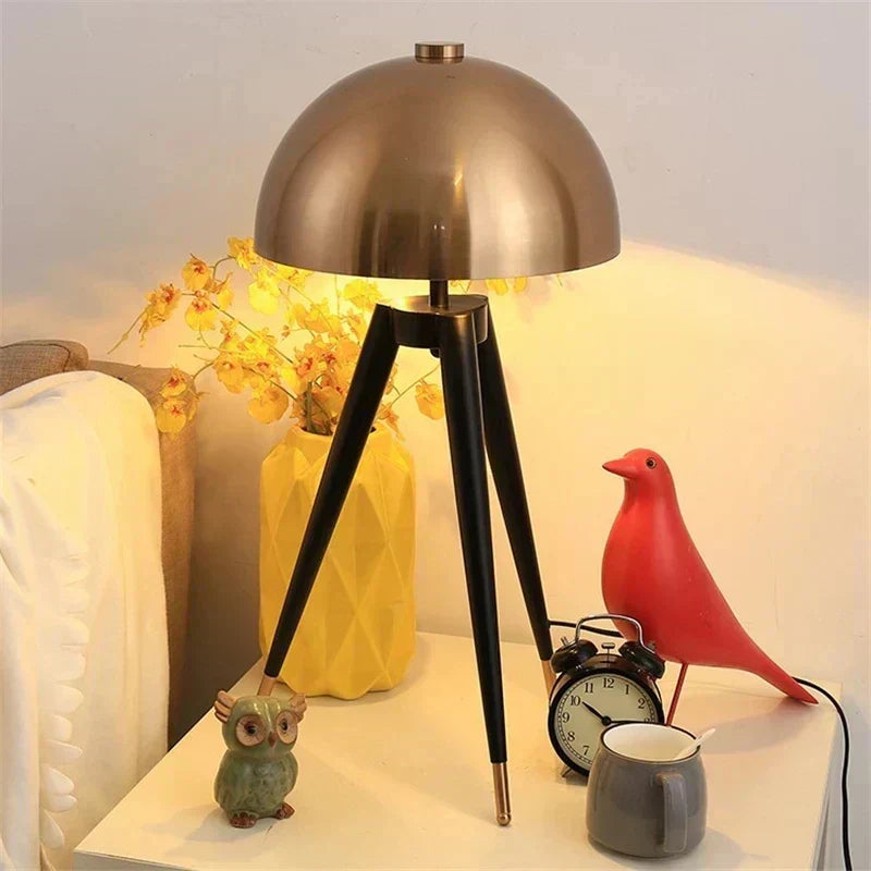 LumaArc Floor Lamp With LED Lighting And Black Base