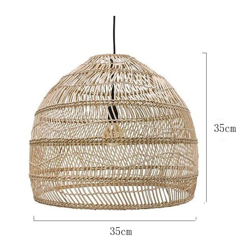 Liora Rattan Handcrafted Pendant Lights With Soft LED Glow