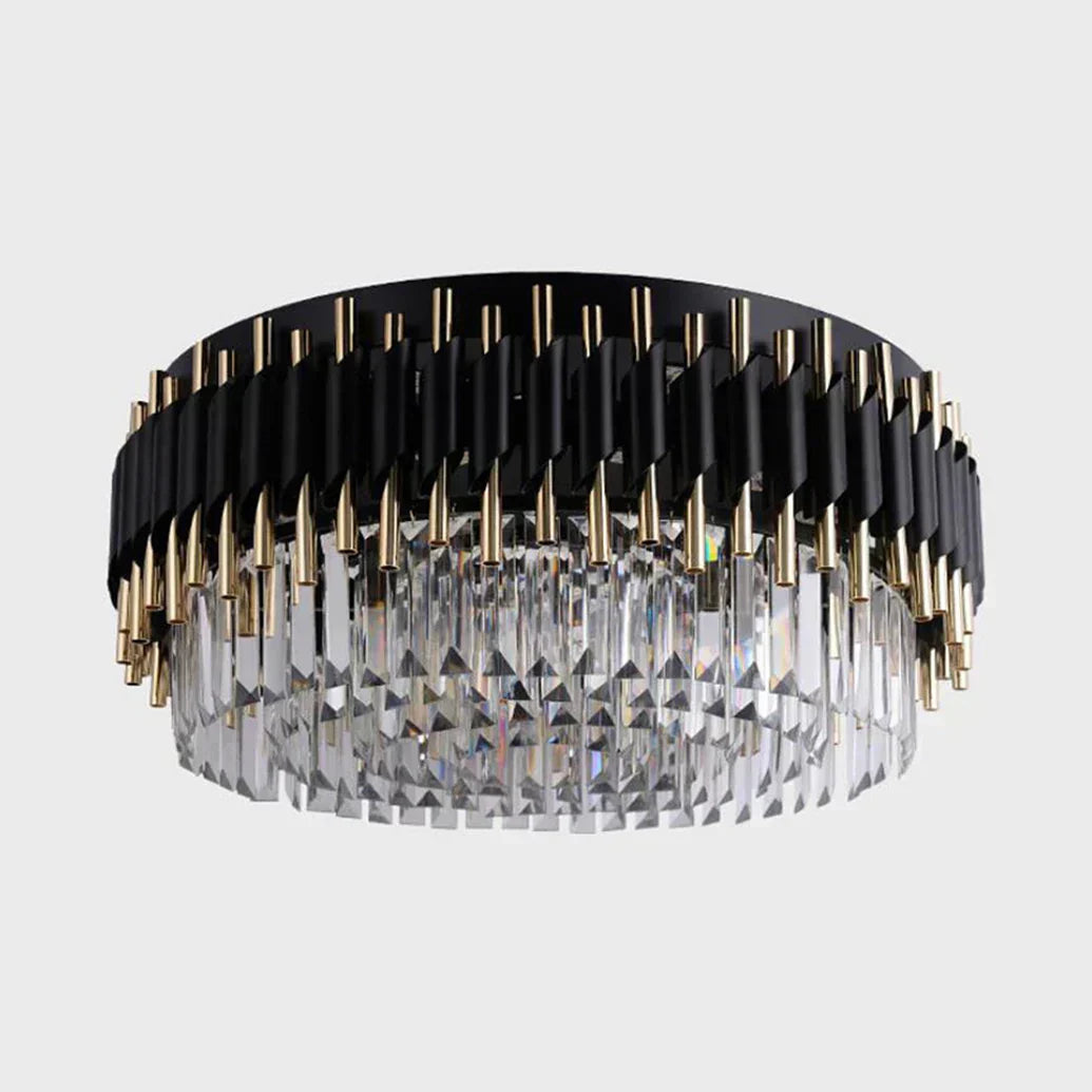 Elowen Crystal Noir Chandelier For Retro Modern Decor