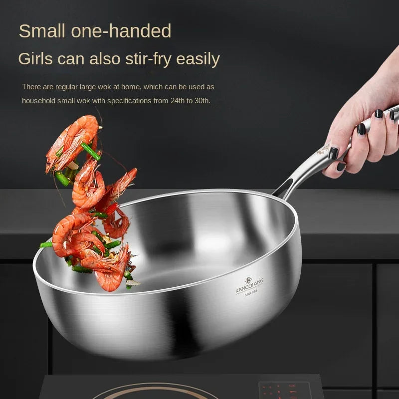 Velora 316 Stainless Steel Deep Skillet Induction Ready
