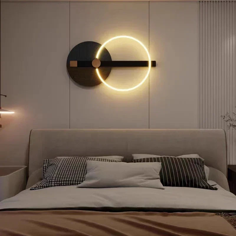 Luno Nordic Ring Wall Light With LED Bulbs Included
