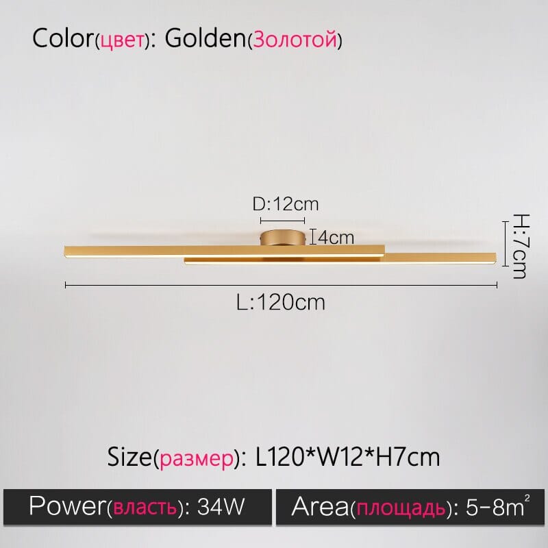 AureaLine LED Linear Chandelier For Dining Rooms And Hallways