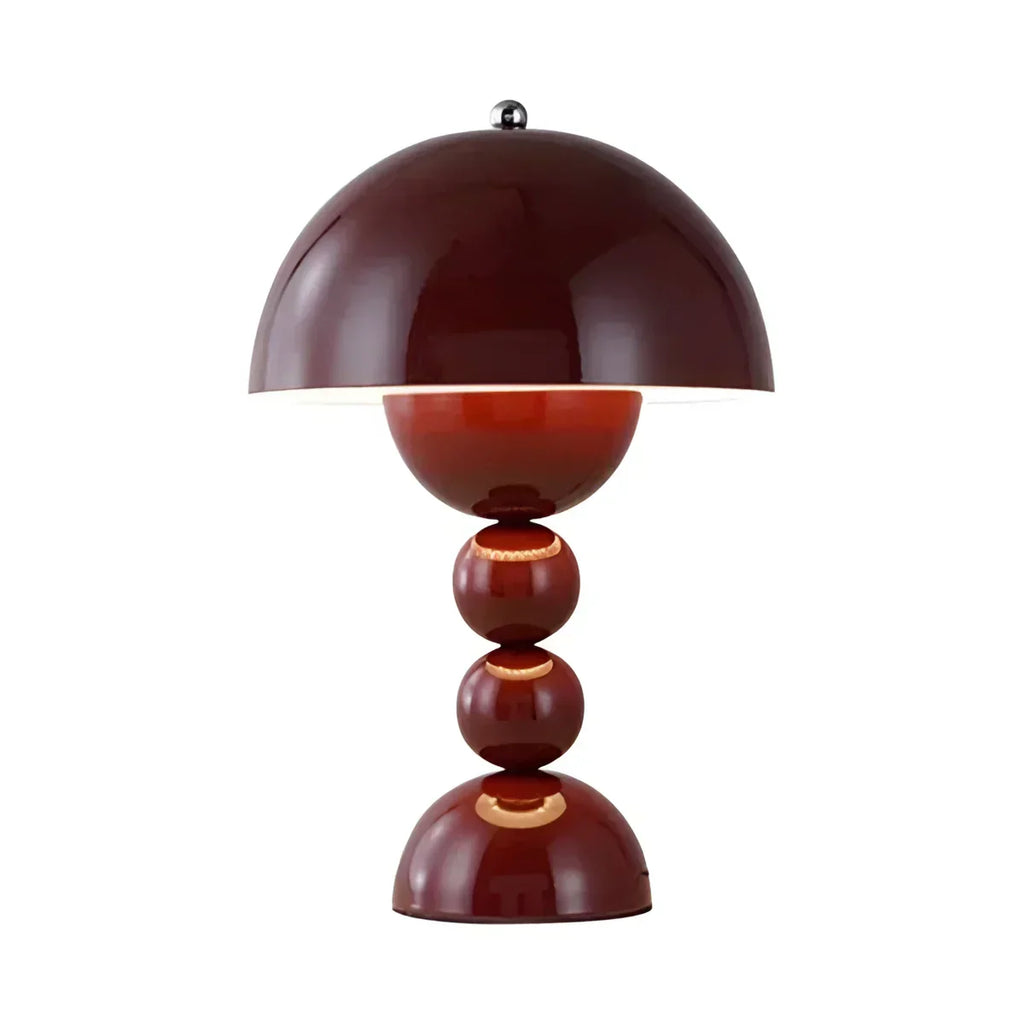 Luma kuppel bord- og skrivebordslampe mid-century soppstil med oppladbart batteri