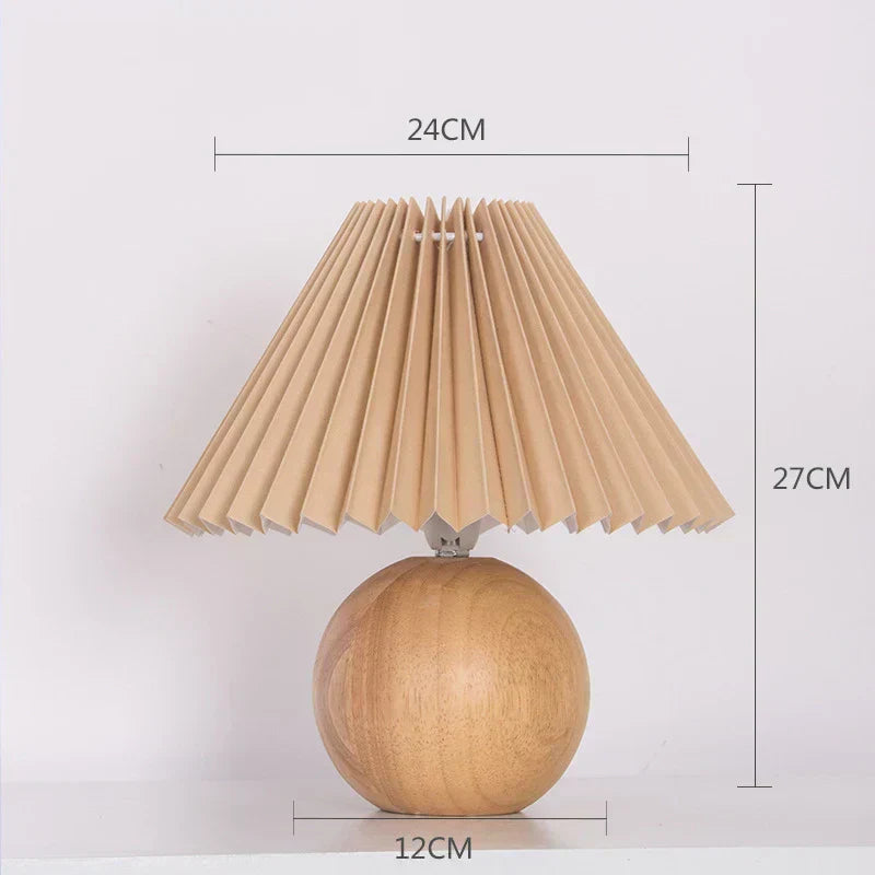 Aurelia Pleated Vintage Table Lamp With Classic Charm