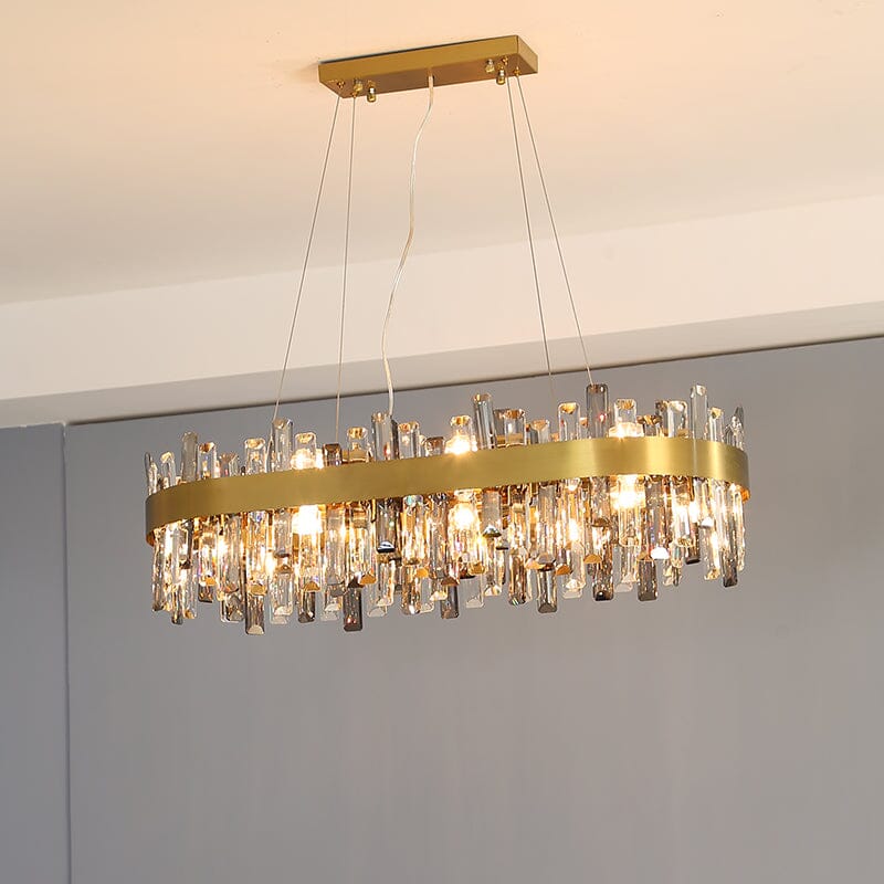 Aurelia K9 Crystal Chandelier With Gold Plated Stainless Steel