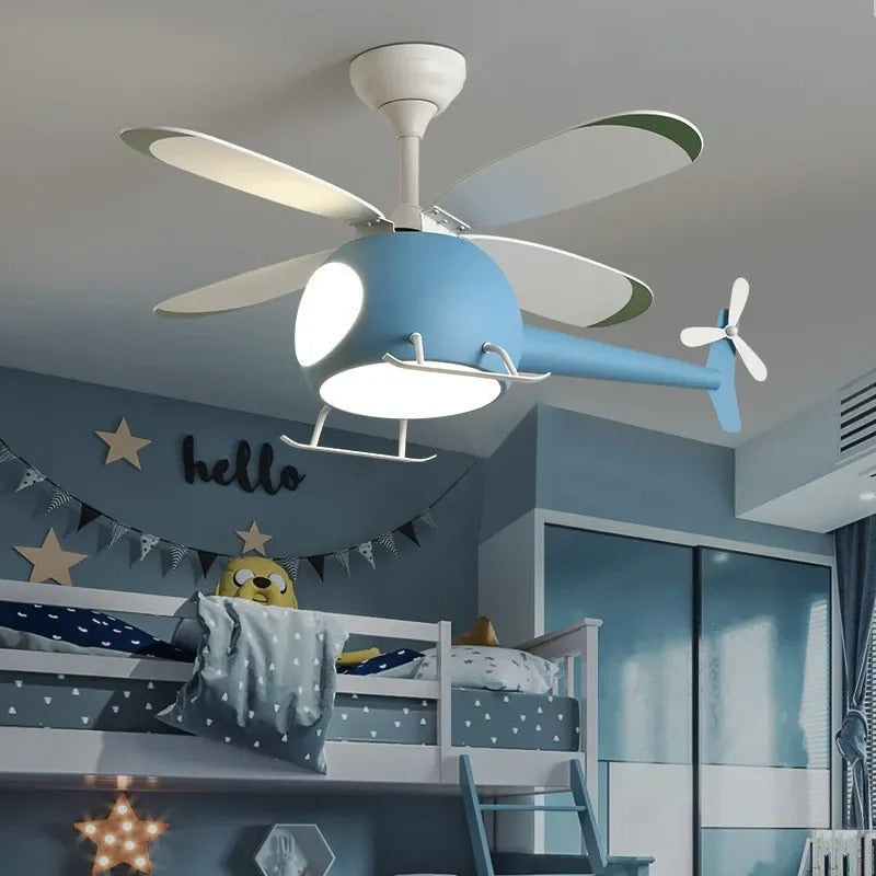 HeliLoom Kids Desk Fan With Soft LED Night Light And Gentle Breeze