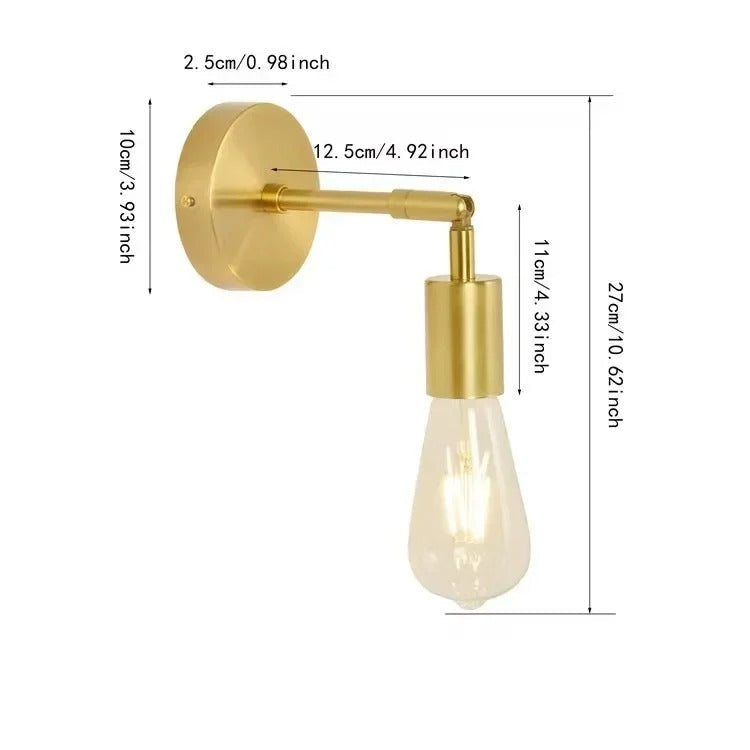 Aurea Twin Wall Sconce In Metal Dimmable Up To 60 Watts