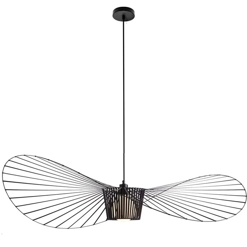 Aurelia Curve Chandelier Straw Inspired Ceiling Light