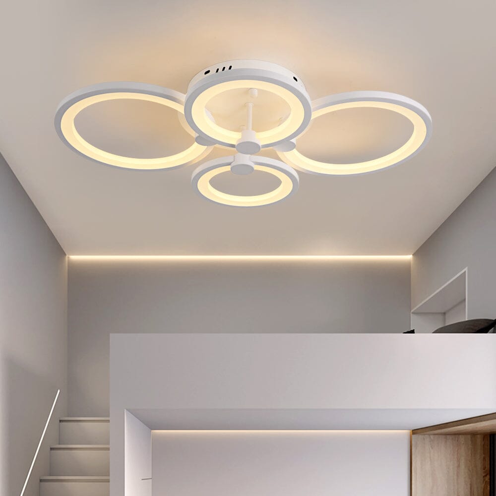Lumora Acrylic Ring Ceiling Light With Remote Control