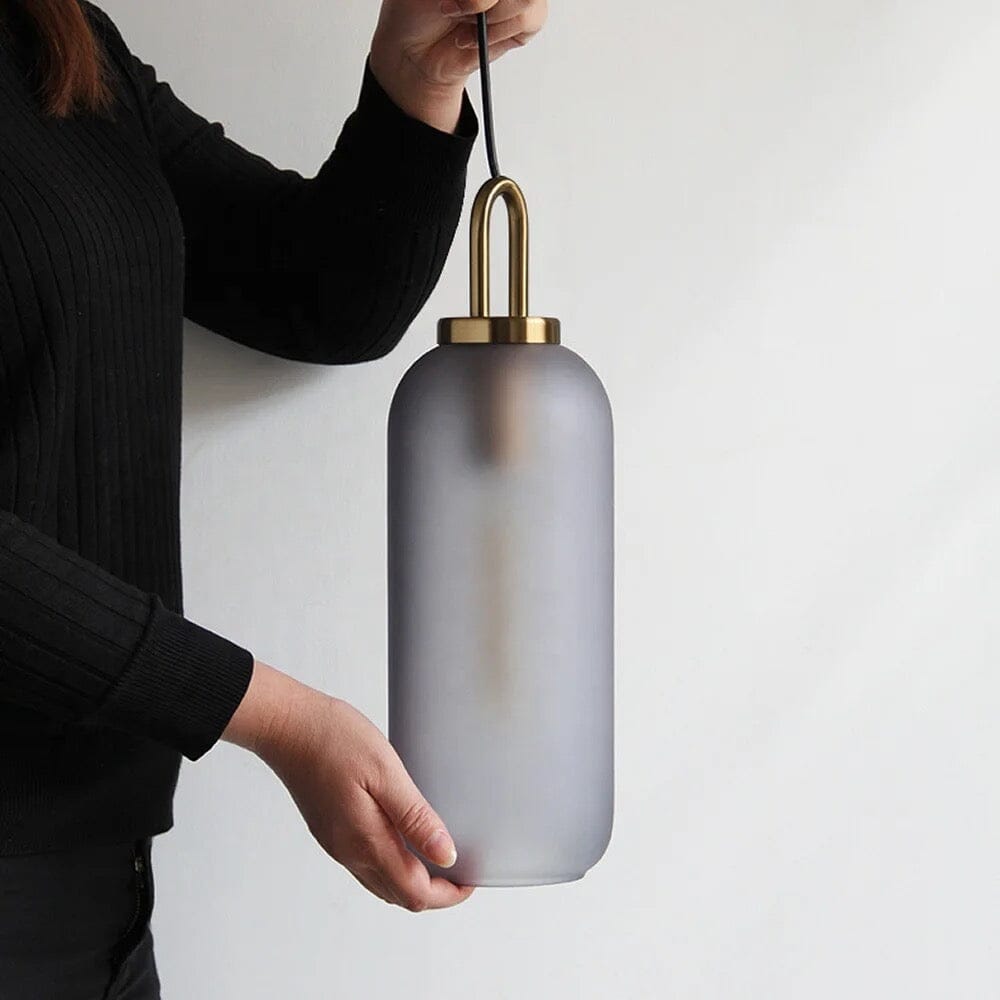 Aeris Cylindrical Glass Pendant Lights for Warm Ambience and Even Lighting