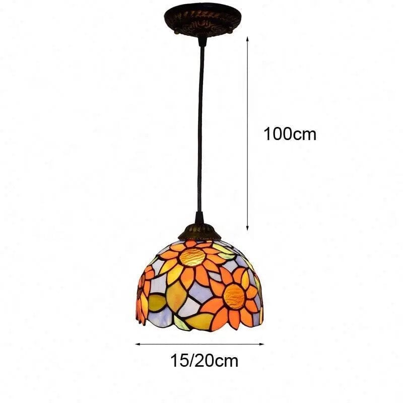 Auriel Stained Glass Pendant Lights With Contemporary Finishes