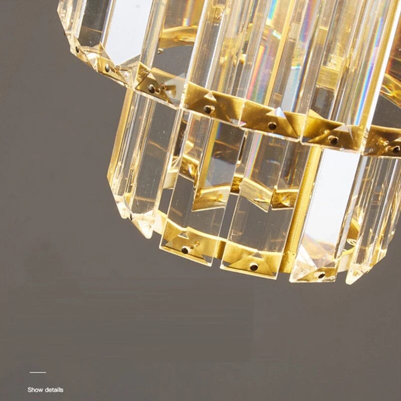 Aurelia Crystal Pendant Lights With Gold Or Black Finish