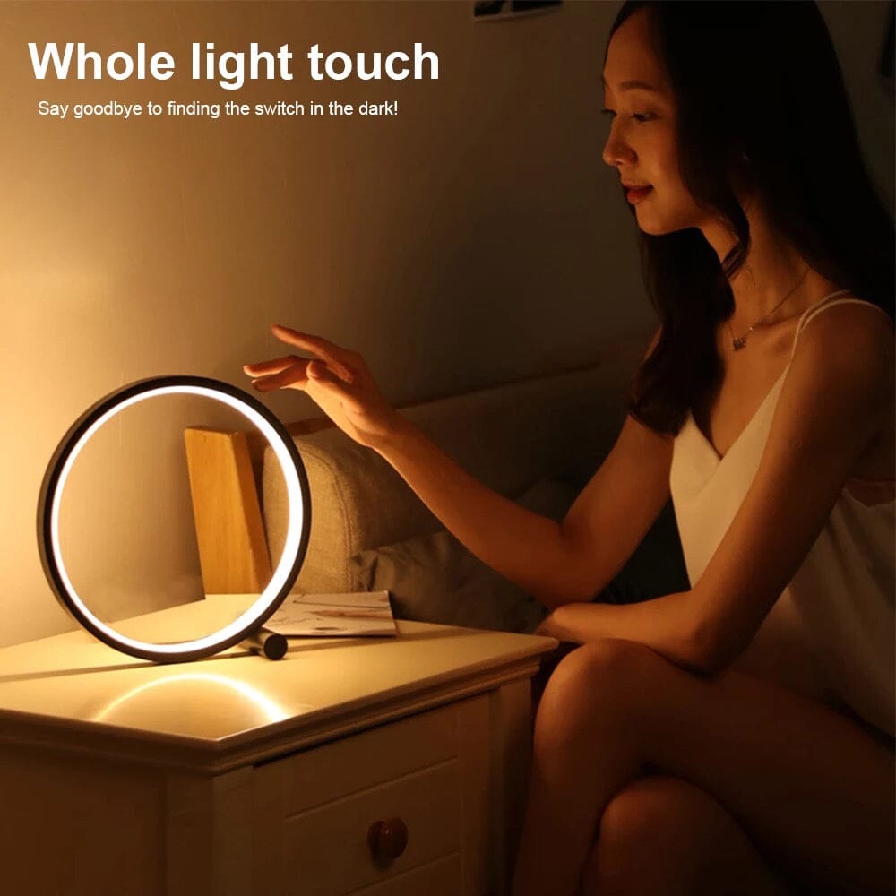 LumaSphere Round LED Touch Lamp with Warm or White Light