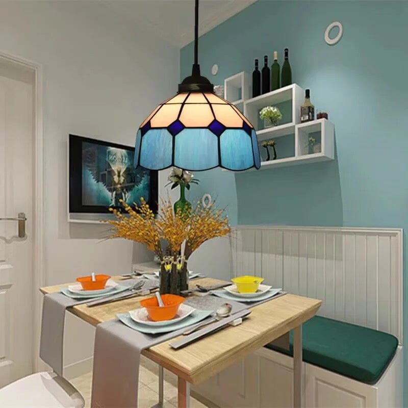 Auriel Stained Glass Pendant Lights With Contemporary Finishes