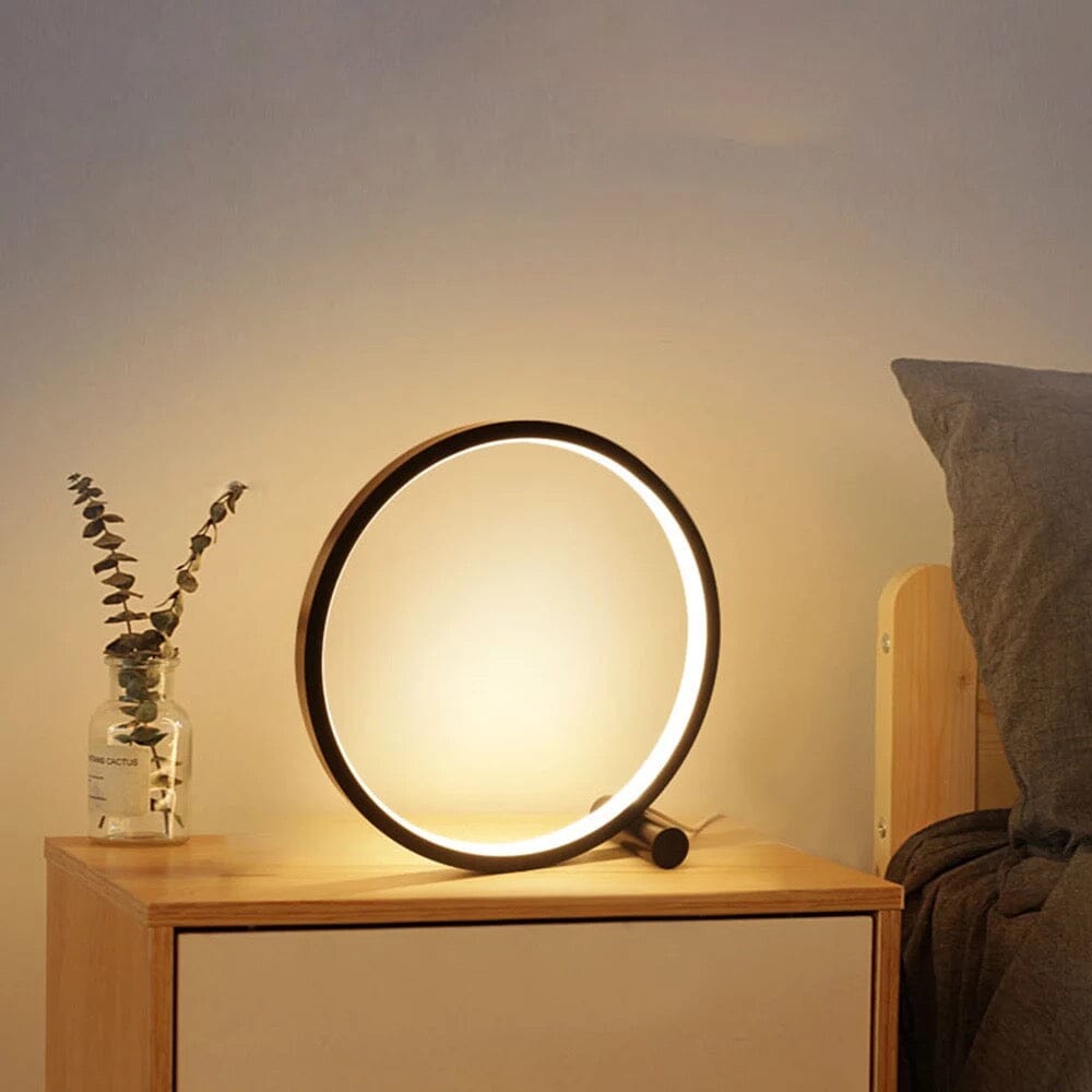 LumaSphere Round LED Touch Lamp with Warm or White Light