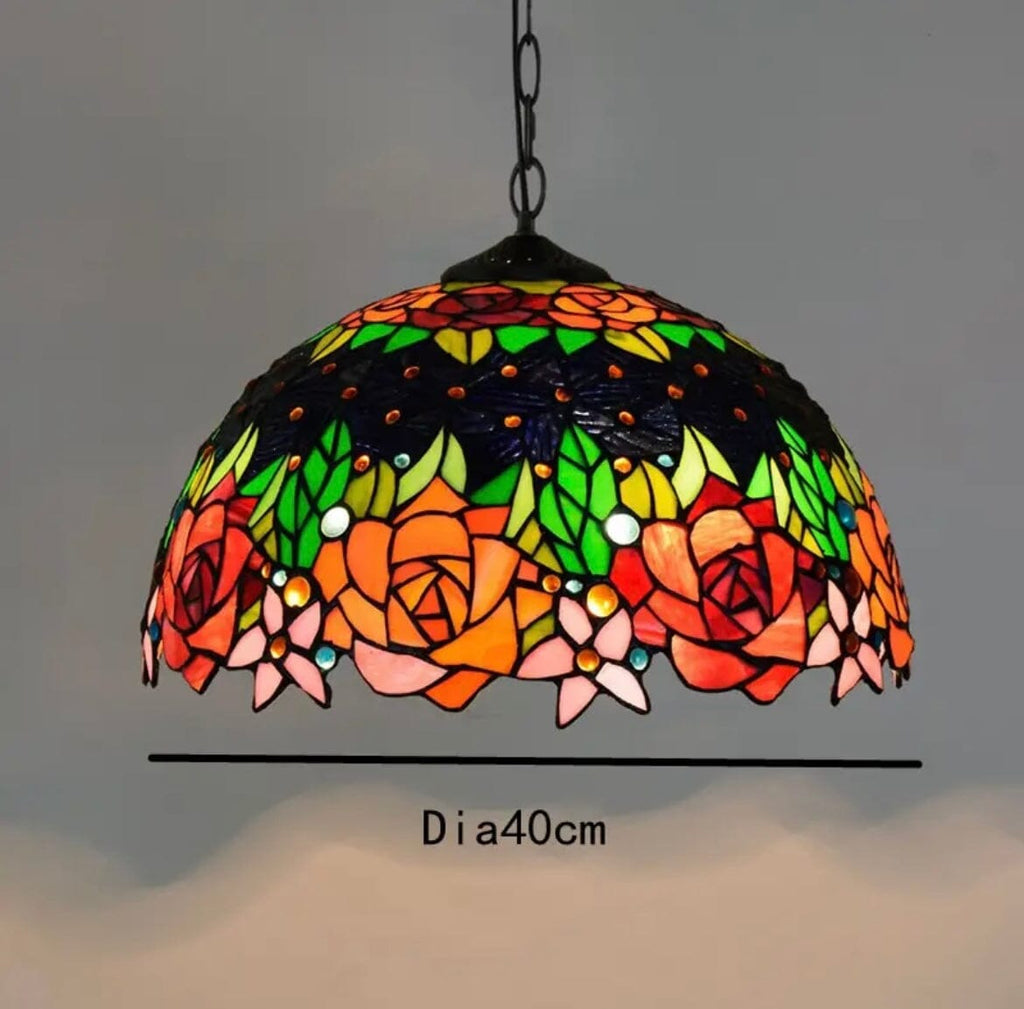 Auriel Stained Glass Pendant Lights With Contemporary Finishes