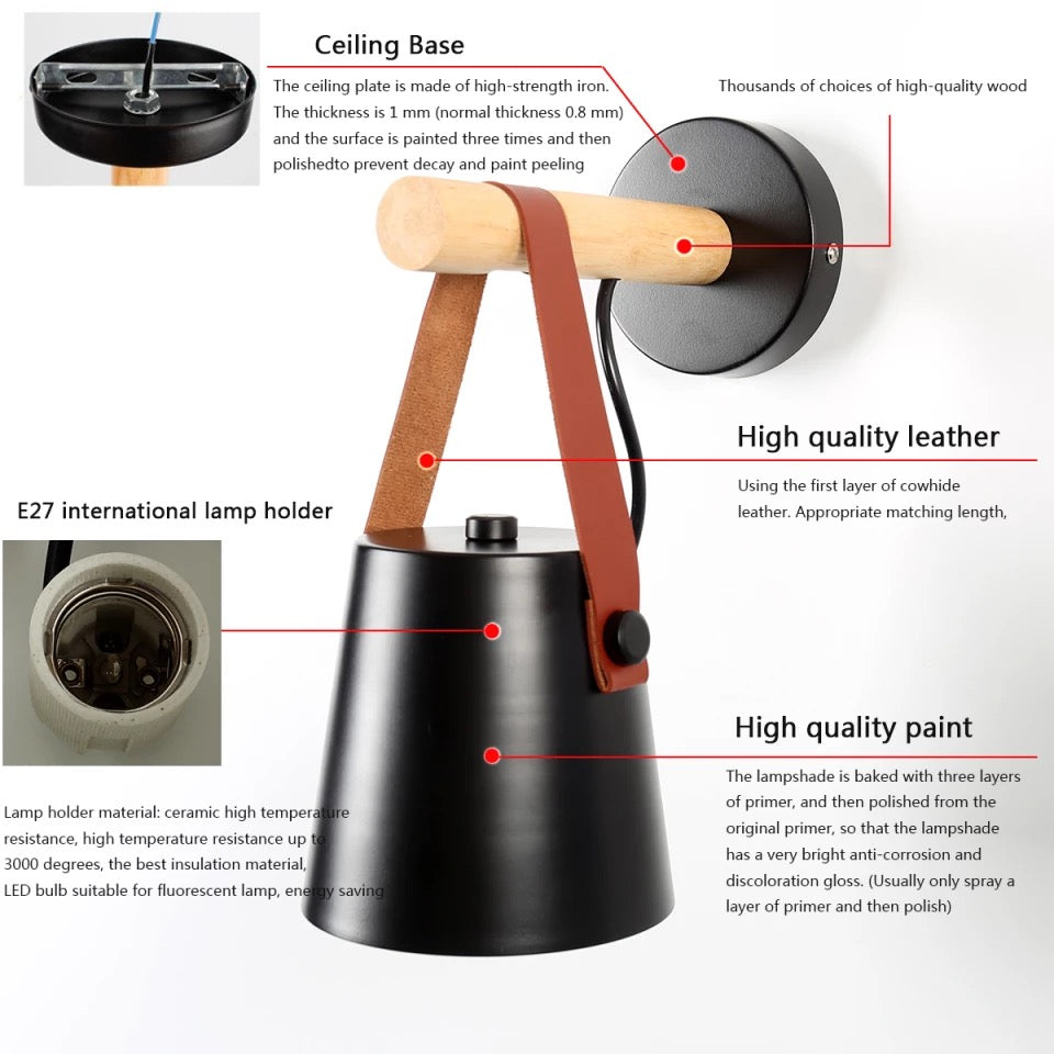 Lunora Wall Lantern Scandinavian Modern Lamp For Living Areas