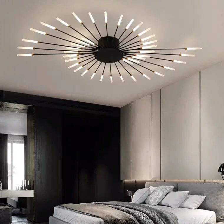Lyra Wand-Style Chandelier Sculptural Centerpiece Lighting